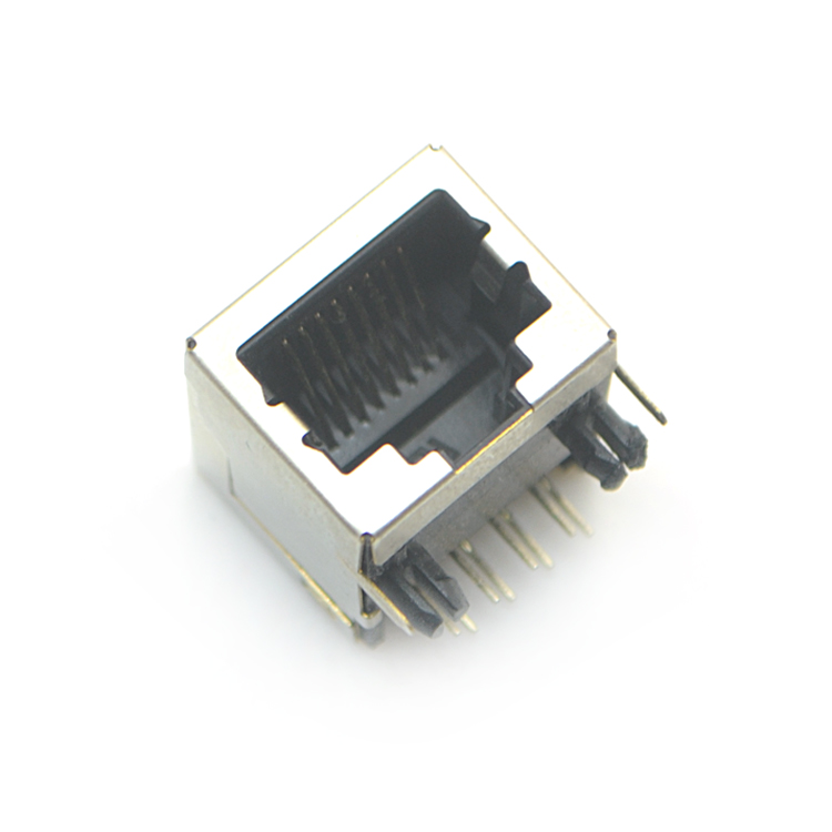 10P8C-RJ45長(zhǎng)體彎插連接器